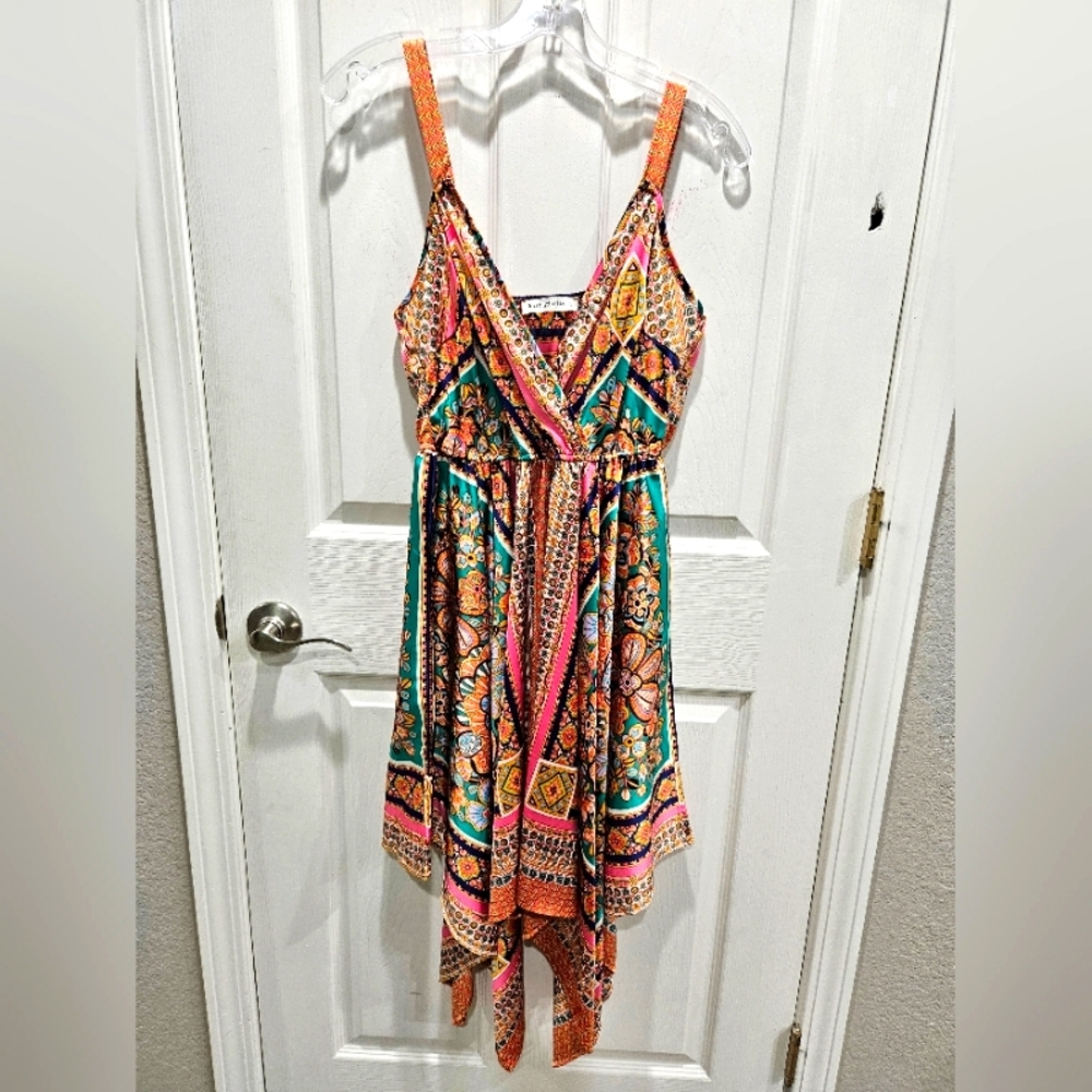 Rustty Dustty multicolor pattern dress size small